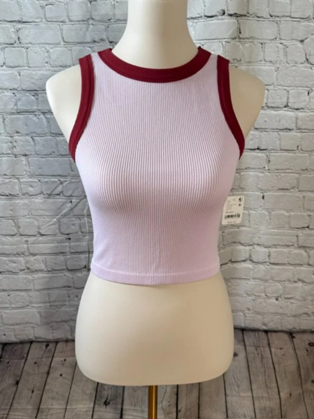Free People Make It Happen Brami Falling Petals Pink Burgundy M/L NWT